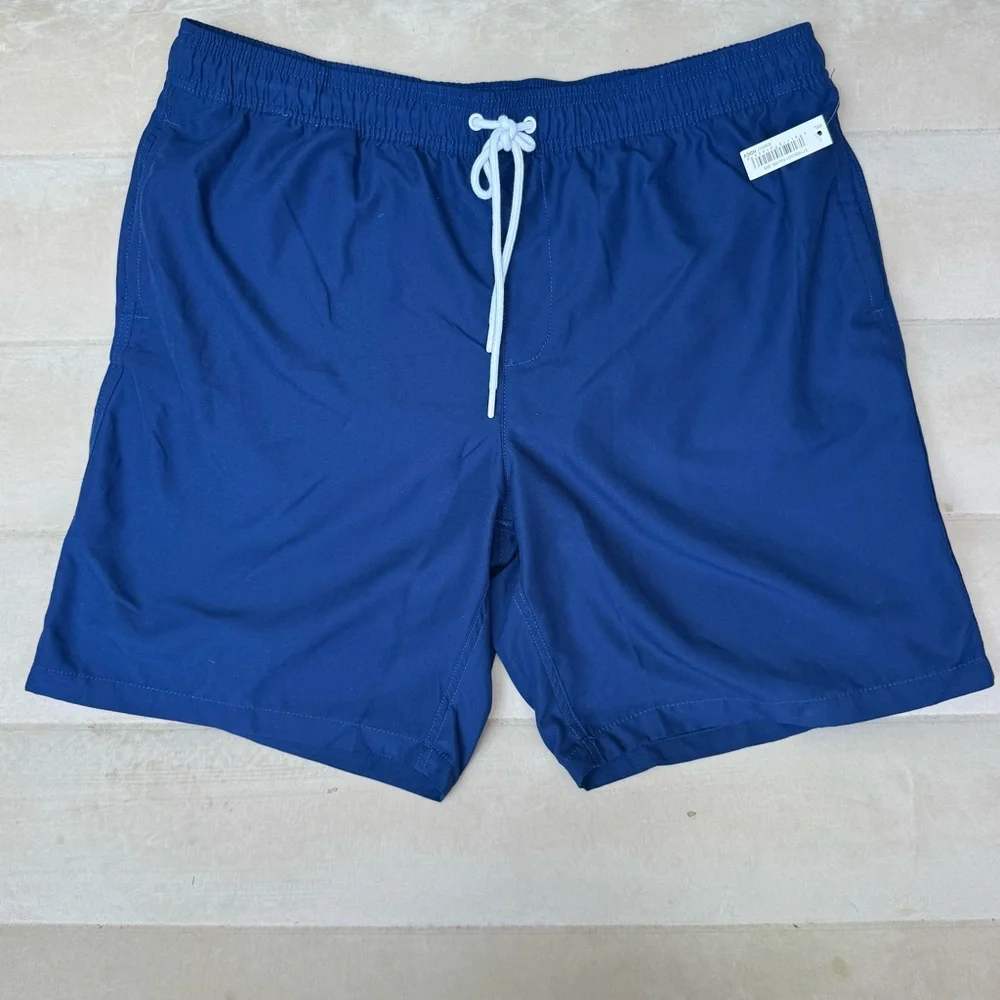 Amazon essentials men’s Blue Swim Trunks Adjustable Waist‎ and Lightweight XXL